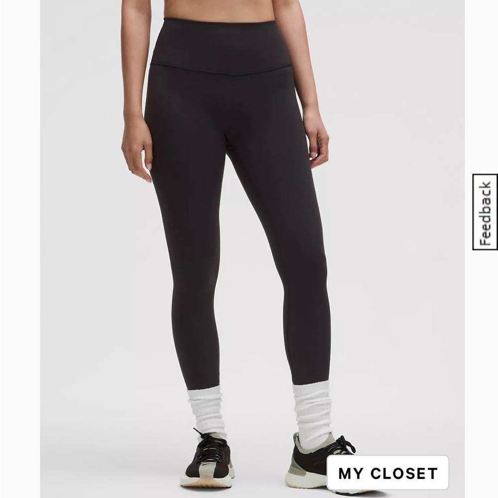Lululemon Wunder Train high rise Tight 25", black size 10